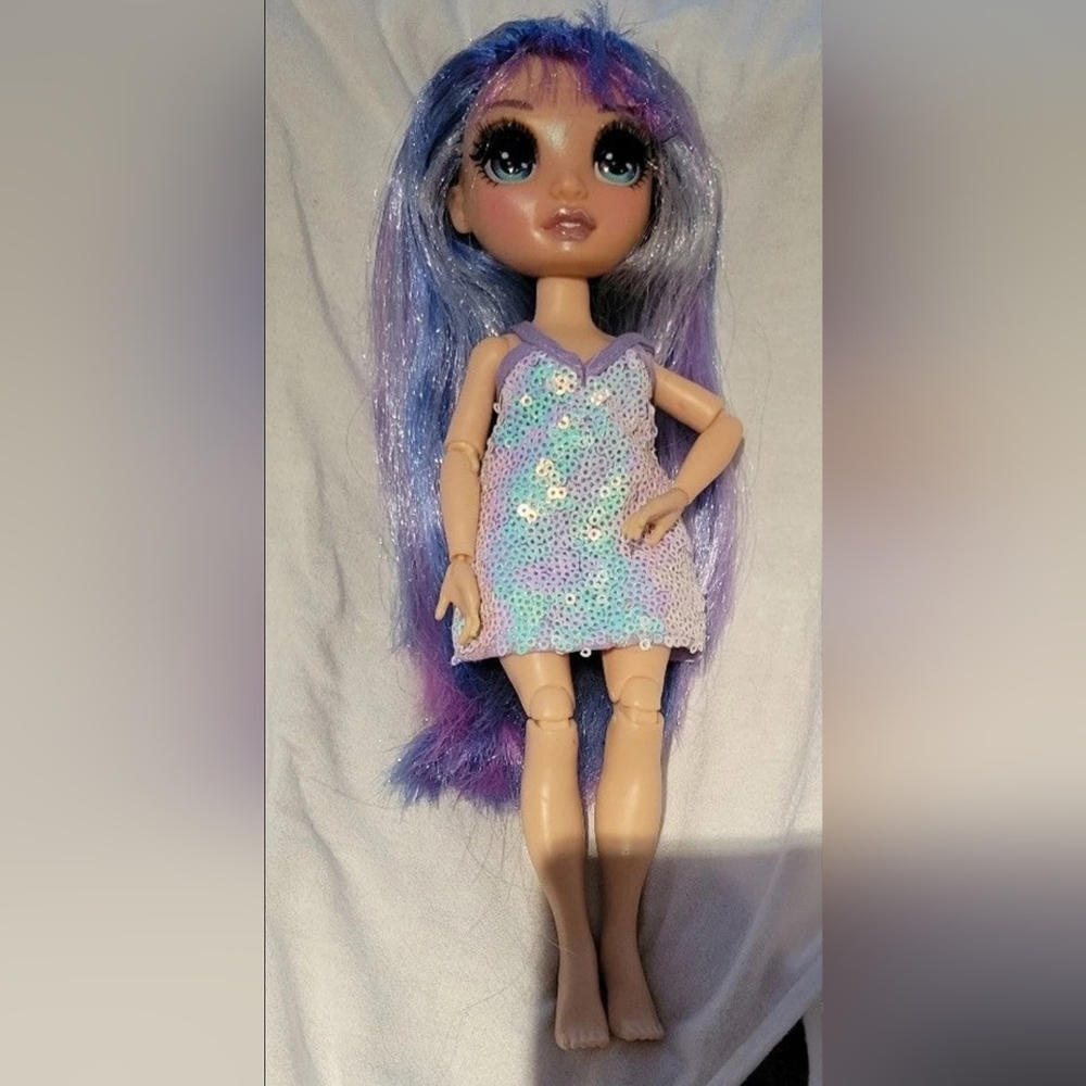 Unboxed Rainbow High fashion Doll Violet Willow – Purple dress